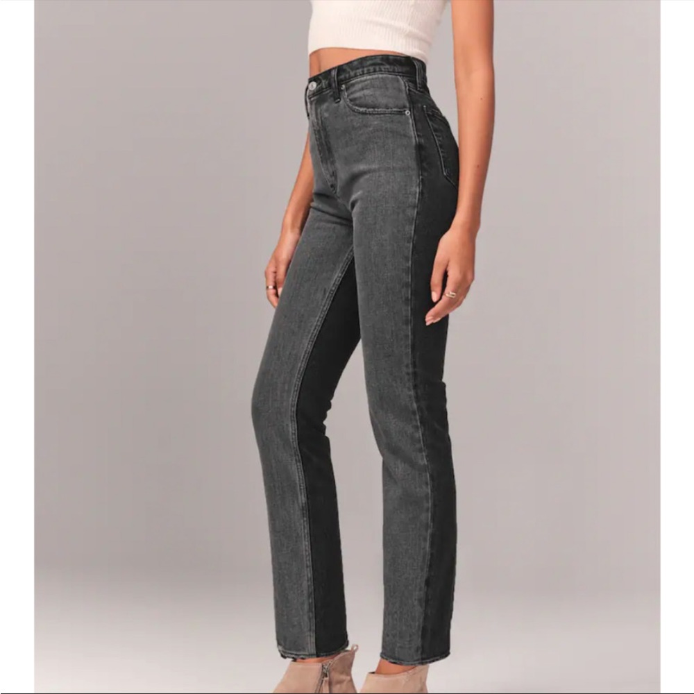 Abercrombie & Fitch ultra high rise straight jeans